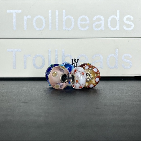 Trollbeads Unique (OOAK) Glass Beads Set- Six Glass Beads